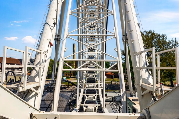 Roda gigante de perto