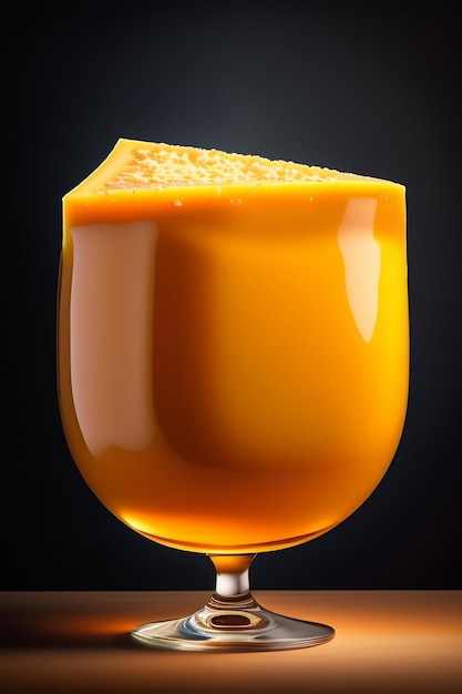 Rodaja de naranja con jugo de naranja splash aislado