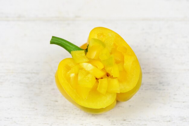 Rodaja de pimiento amarillo