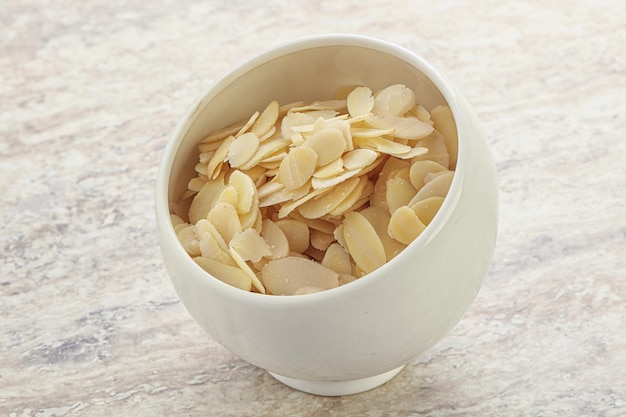 Rodajas de almendras para culinaria