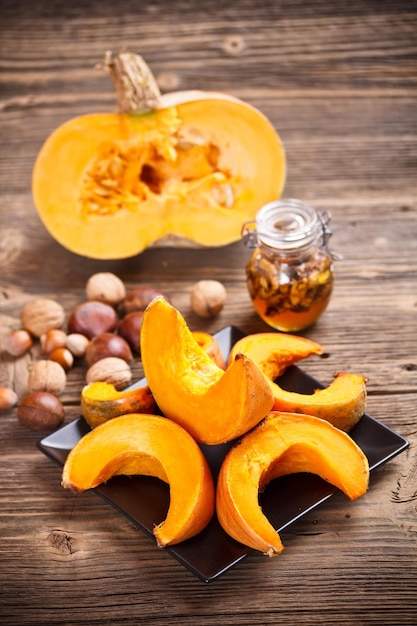 Rodajas de calabaza al horno