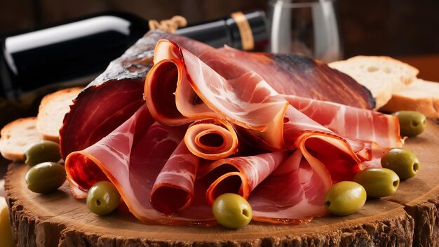 Rodajas de jamón ibérico