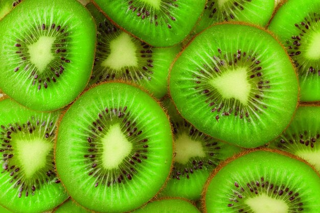 Rodajas de kiwi como fondo