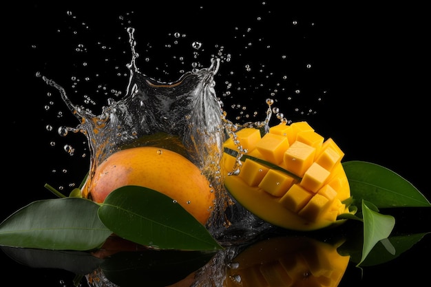 Rodajas de mango Generar Ai