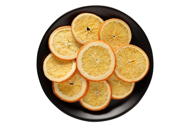 Rodajas de naranja congeladas y deshidratadas