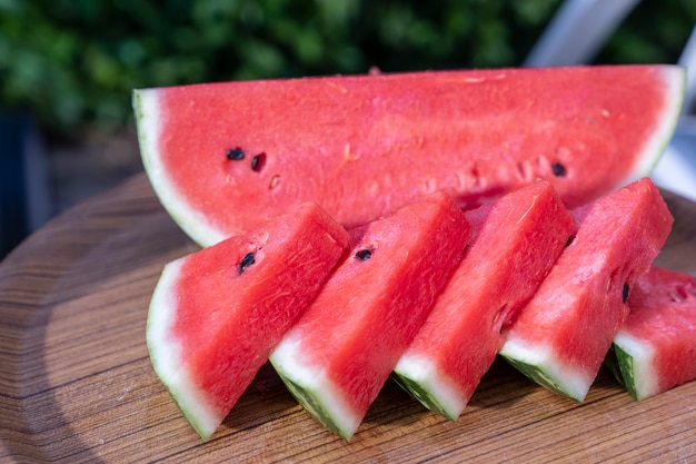 Foto rodajas de sandia