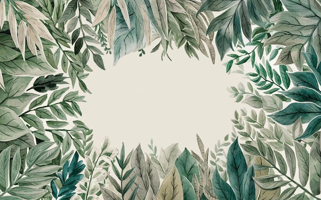 rodeado de colores tropicales plantas de acuarela completa y animales tropicales claros pájaro