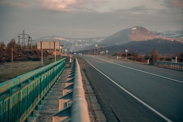 Rodovia além do círculo polar ártico