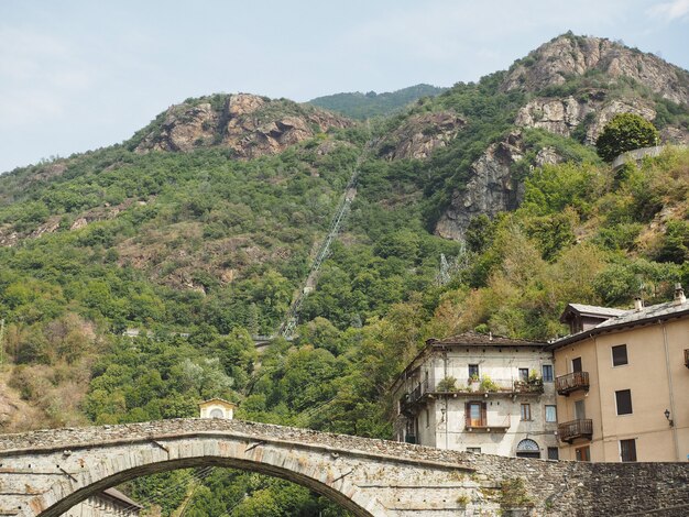 Römische Brücke in Pont Saint Martin