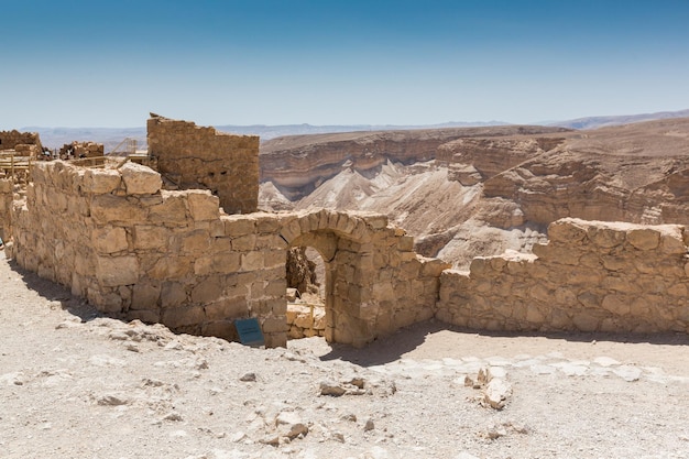 Römische Ruinen im Nationalpark Masada Israel