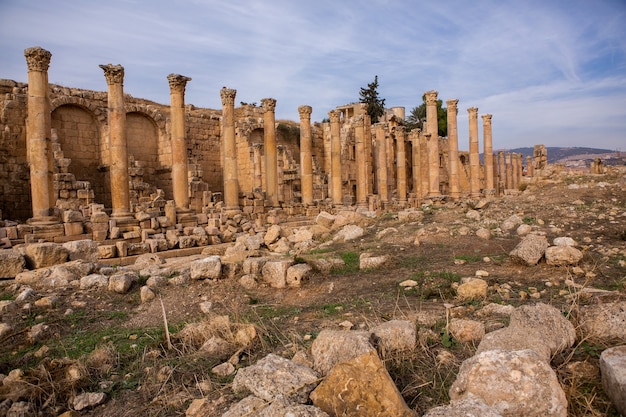 römische Ruinen in der jordanischen Stadt Jerash