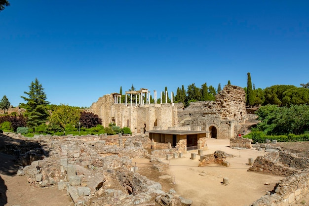 Foto römische ruinen in merida spanien