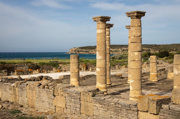 Römische Ruinen von Baelo Claudia in der Nähe von Tarifa. Andalusien. Spanien.