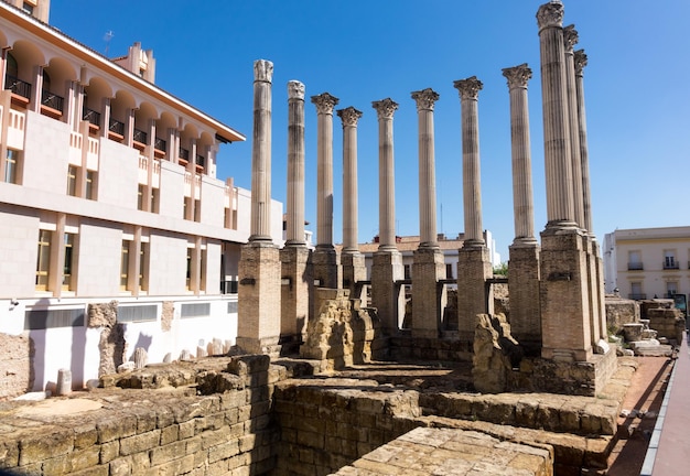 Römischer Tempel in der Altstadt von Cordoba Spanien