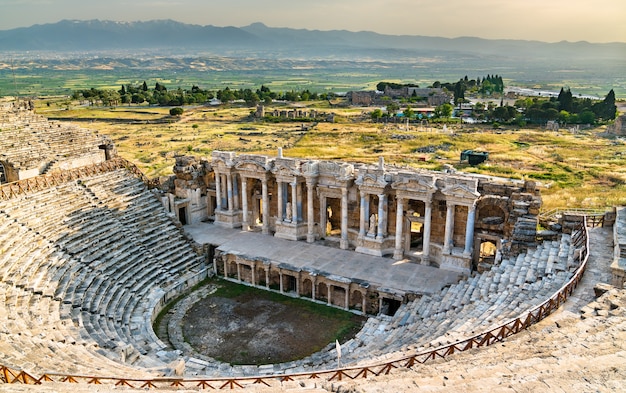 Römisches Amphitheater in Hierapolis - Pamukkale. in der Türkei