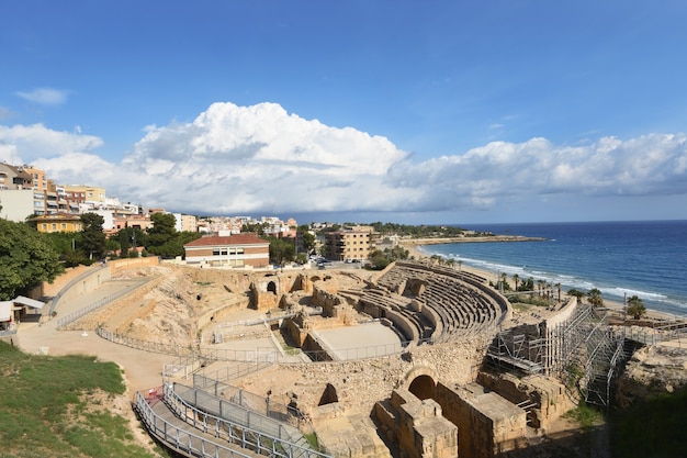 Römisches Amphitheater in Tarragona, Katalonien, Spanien