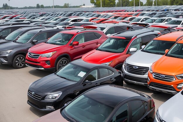 Foto rognacfrance 13 de abril de 2016 nuevos coches renault nissan dacia estacionados en el centro de distribución