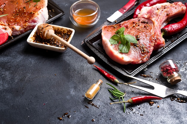 Foto rohes fleisch, rindersteak