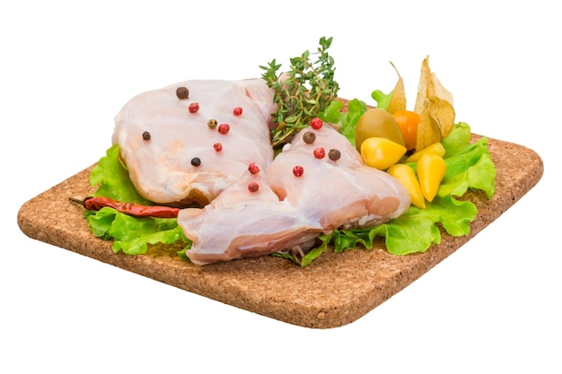 Rohes Kaninchenfleisch