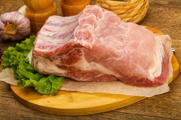 Rohes Schweinefleisch