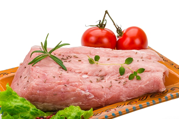 Rohes Schweinefleisch