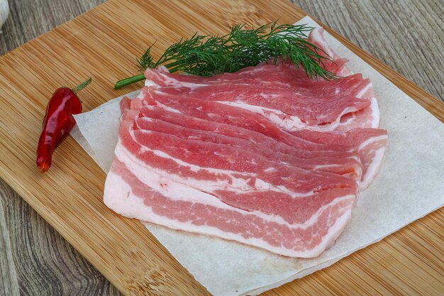 Rohes Speck