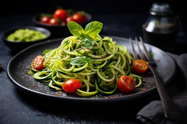 Rohveganer Detox-Zoodle-Salat