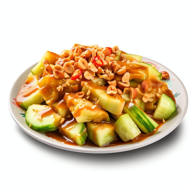 Foto un rojak asma o asma rojak es una ensalada tradicional malaya con salsa de maní de johor studio light