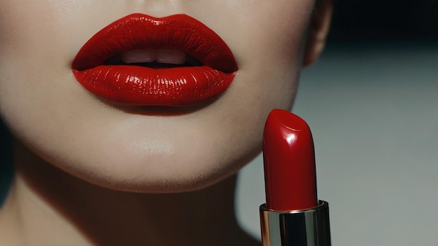 Rojo lápiz de labios