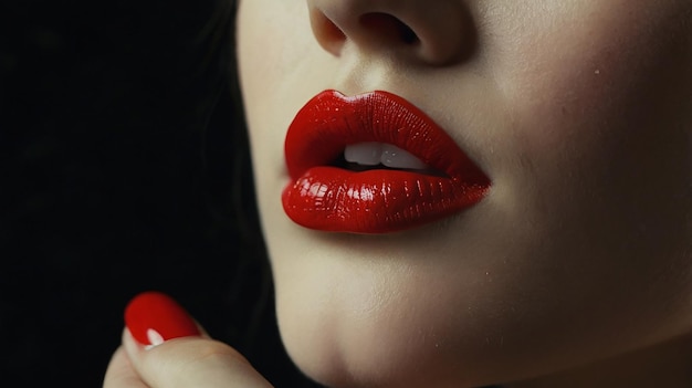 Rojo lápiz de labios