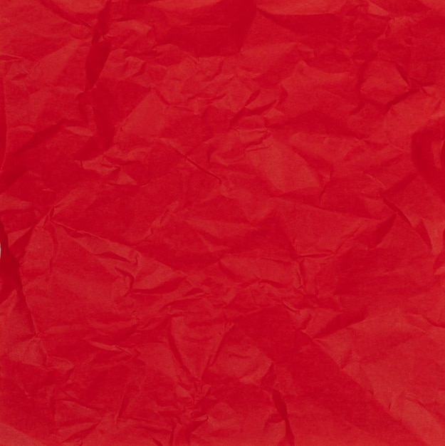 Foto rojo de textura de papel arrugado