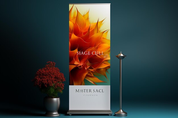 Roll Banner Stand Mockup