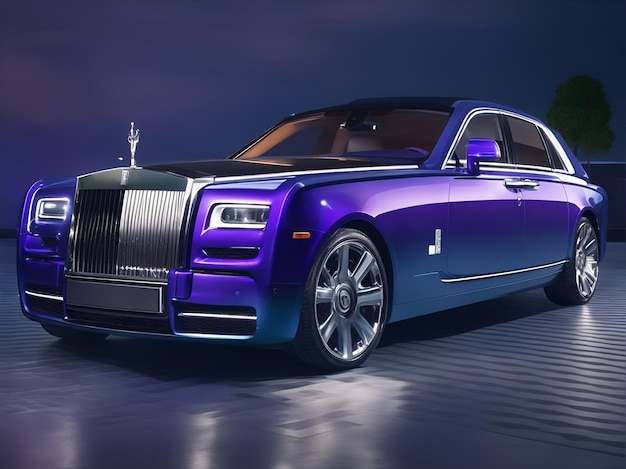 un roll royce en el garaje