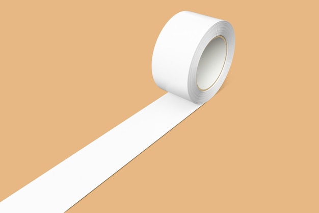 Rollband png-Mockup gelbes Design durchsichtiges Design