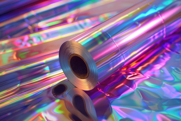 Rollen aus holographischem Folienmetallmaterial