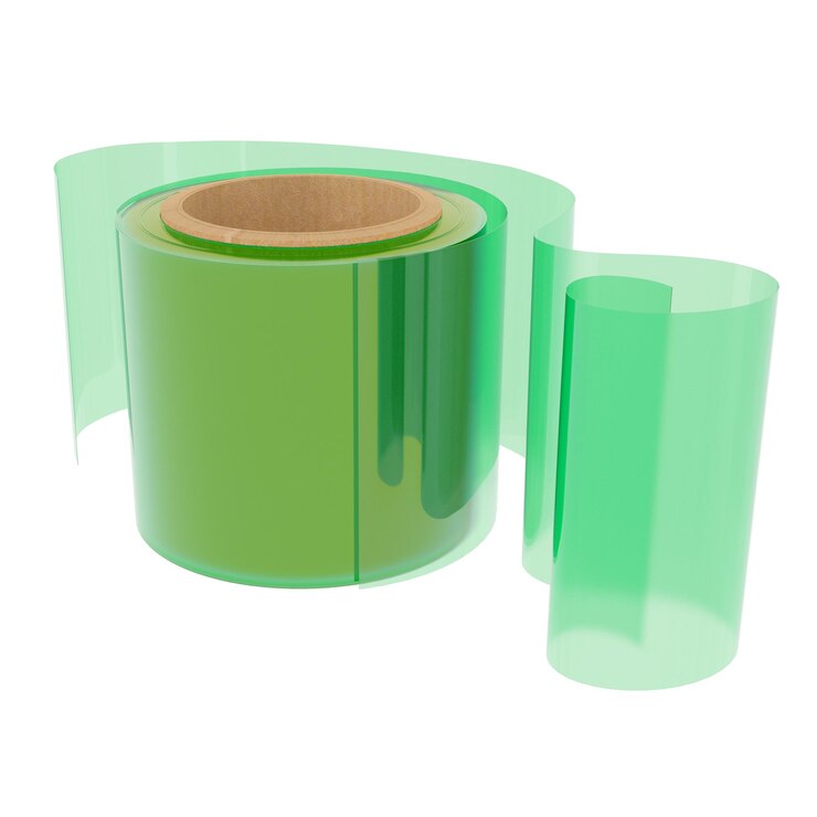 Rollo de lámina de PVC verde