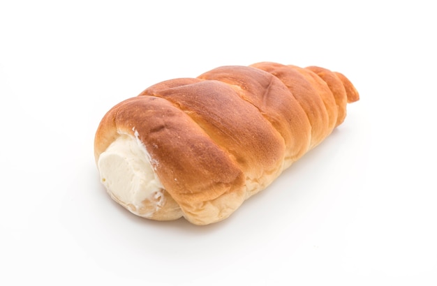 rollo de pan con crema