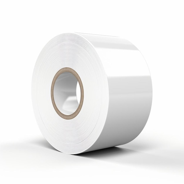 Un rollo de papel higiénico está unido a un rollo de papel higiénico.