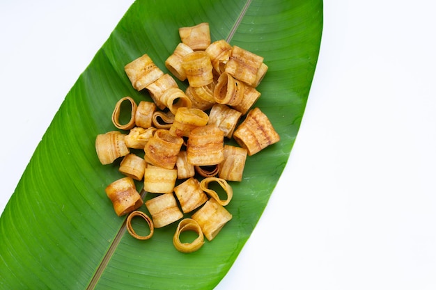 Rollos crujientes de chips de plátano Snack de frutas