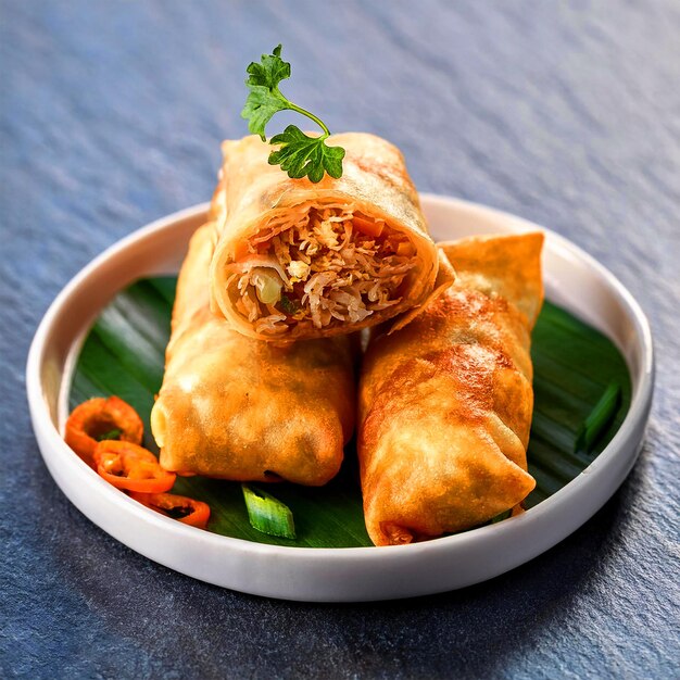 Rollos de pollo de primavera