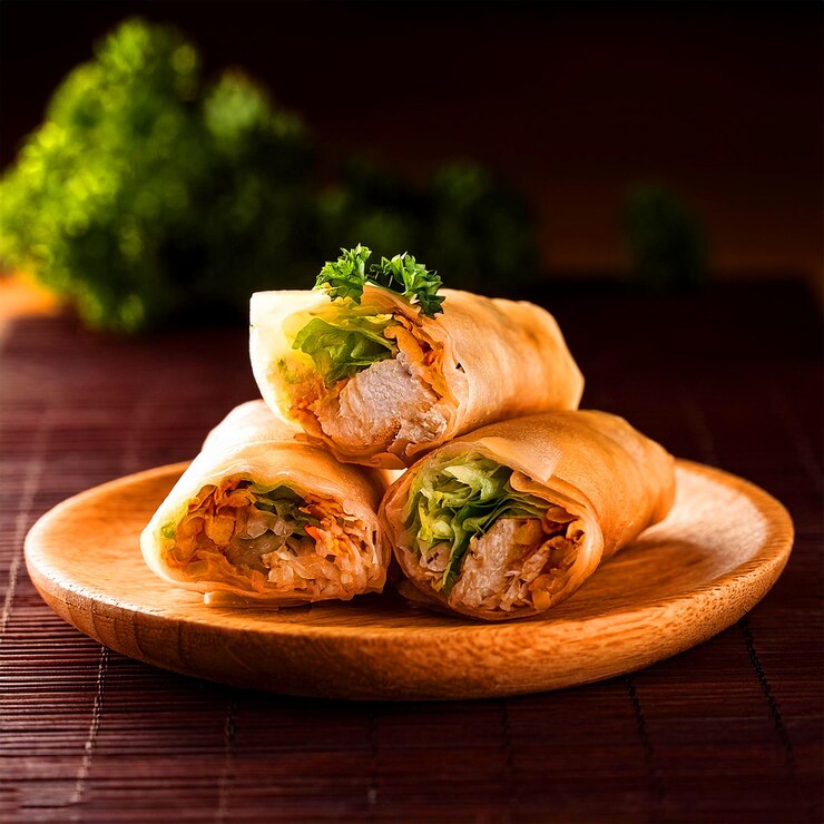 Rollos de pollo de primavera