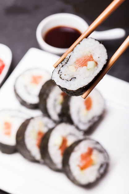 Rollos de sushi