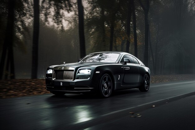 RollsRoyce Wraith Carro esportivo Supercar Sportcar Carro esporte elegante Carros de desempenho Carro de luxo Automóvel Veículo automotivo AI