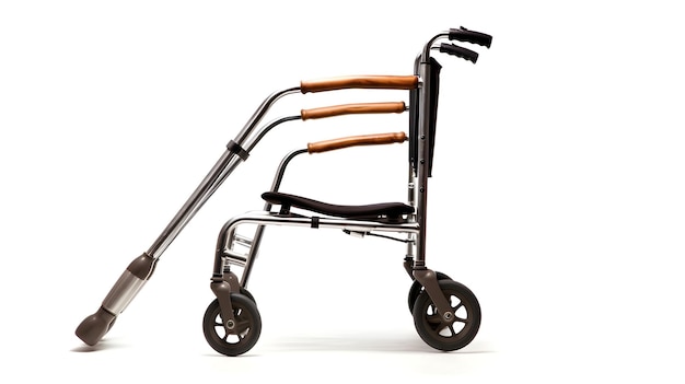Rollstuhl und Gehstock eine Mobilität