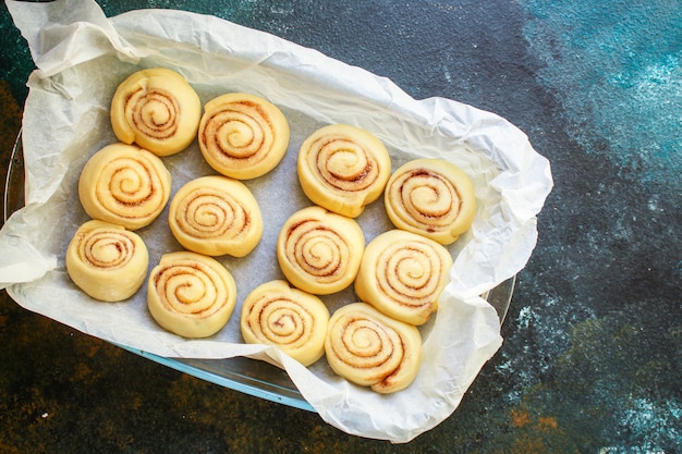 rolo de pão de canela