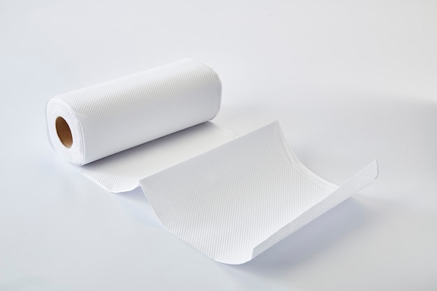 Rolo de papel higiênico em branco, higiênico