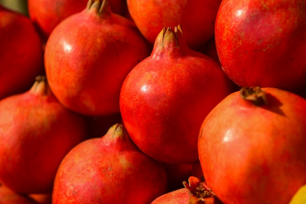 Foto romã de suco vermelho