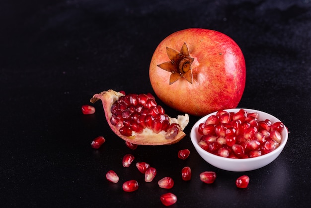 Romã de suco vermelho