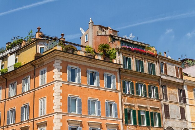 Roma Itália Detalhes arquitetônicos típicos da cidade velha