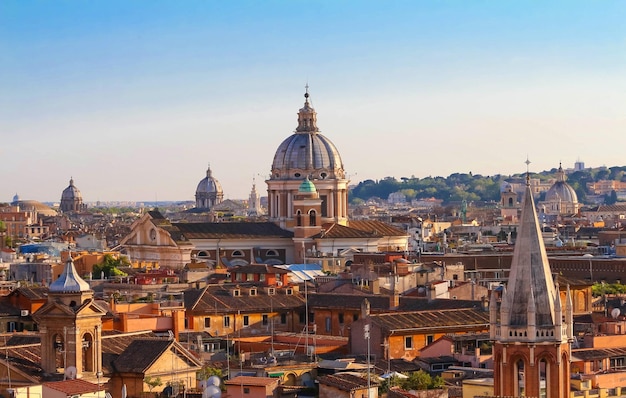 Roma Italia Vista aérea del centro de la ciudad